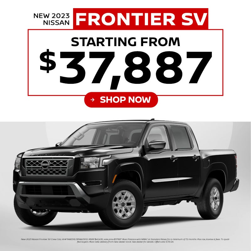 New 2023 Nissan Frontier starting at $37,887
