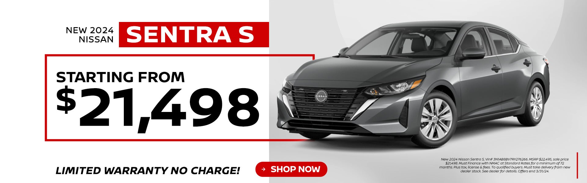 New 2024 Sentra starting from $21,498